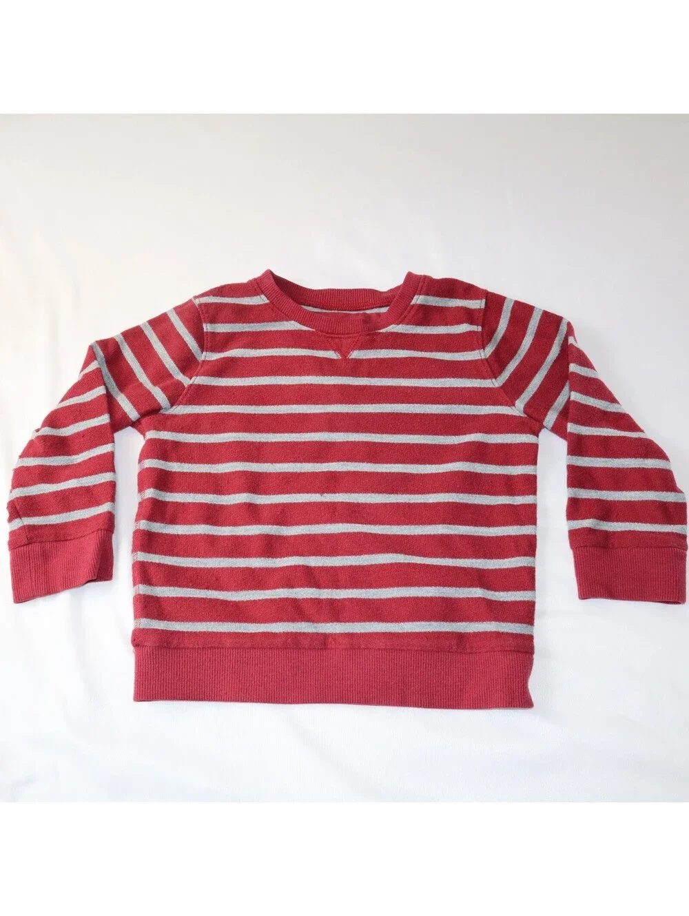 Carter’s & Jumping Beans Boys 3T Long Sleeve Shirts Green Striped 3-Pack